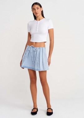 OLA μίνι γυναικεία τζιν φούστα