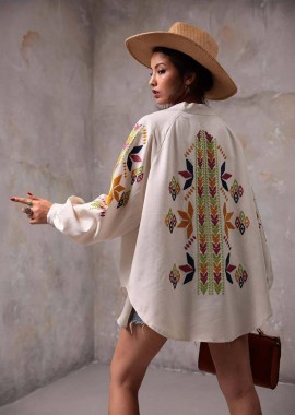 VERA γυναικείο πουκάμισο με κεντήματα