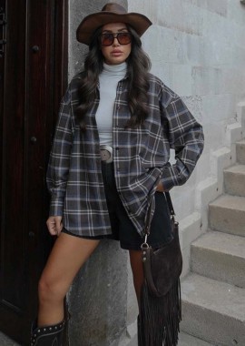 Ellodie γυναικείο καρό πουκάμισο