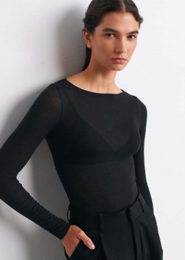 NOLY γυναικεία λεπτή μακρυμάνικη μπλουζα