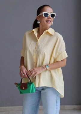 NADY πουκαμίσα οversized κιτρινο