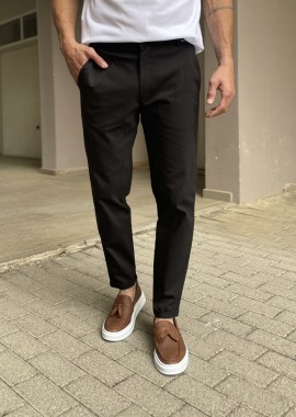 Ben Tailor Ανδρικό μαύρο υφασμάτινο παντελόνι Kowalski 0398B