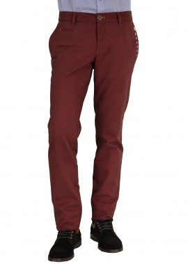 Gio.S Μπορντώ Παντελόνι 6701W16B
