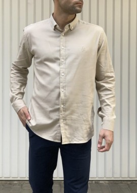 Ben Tailor ανδρικό μπεζ πουκάμισο Harmony 0395B