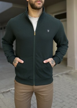 Everbest ανδρική Plus Size κυπαρισσί ζακέτα με ριπ ύφασμα 251039K