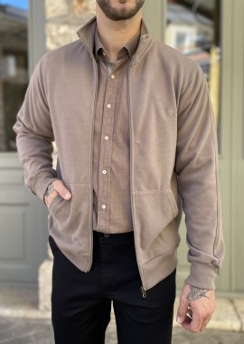Everbest ανδρική Plus Size πούρο ζακέτα με ριπ ύφασμα 251039P