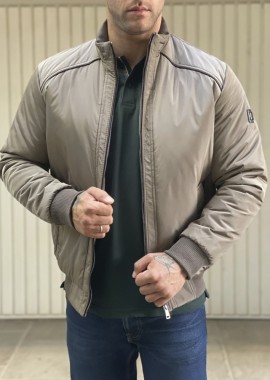 Ανδρικό πούρο μπουφάν με γιακά και λάστιχο HM480930K