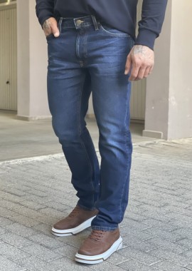 Lee Daren Zip Fly ανδρικό μπλε τζιν ελαστικό παντελόνι 112358989