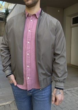 Ανδρικό λαδί ελαφρύ Bomber Plus Size D1900L