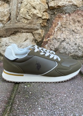 U.S. Polo Assn. ανδρικά λαδί casual sneakers CHRIS001OLI003