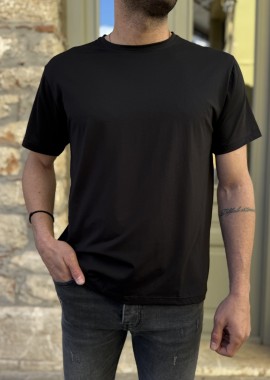 Everbest Ανδρικό T-shirt κοντομάνικο μαύρο 262823M