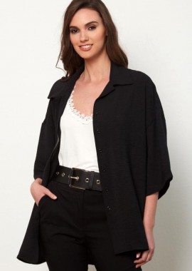 ΜΑΥΡΟ OVERSIZE ΠΟΥΚΑΜΙΣΟ