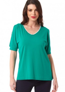 ΠΡΑΣΙΝΗ ΜΠΛΟΥΖΑ ΜΕ ΑΝΟΙΓΜΑ ΣΤΟΥΣ ΩΜΟΥΣ