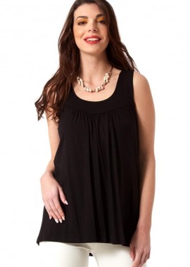 ΜΑΥΡΟ ΑΜΑΝΙΚΟ ΤΟΠ ΜΕ ΣΟΥΡΑ