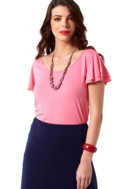 ΡΟΖ ΜΠΛΟΥΖΑ ΜΕ ΒΟΛΑΝ ΣΤΑ ΜΑΝΙΚΙΑ