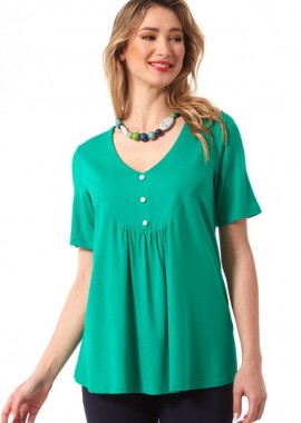 ΠΡΑΣΙΝΗ ΜΠΛΟΥΖΑ ΜΕ ΣΟΥΡΑ ΚΑΙ ΚΟΥΜΠΙΑ