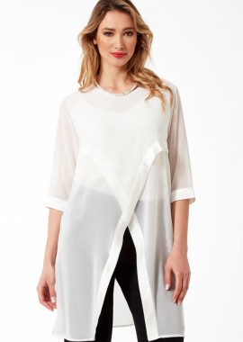 ΕΚΡΟΥ ΑΣΥΜΜΕΤΡΗ ΤΟΥΝΙΚ ΜΕ ΣΑΤΕΝ