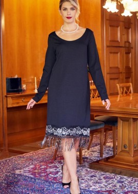 ΜΑΥΡΟ ΦΟΡΕΜΑ ΜΕ ΑΣΗΜΙ ΦΑΣΑ ΚΑΙ ΚΡΟΣΙΑ