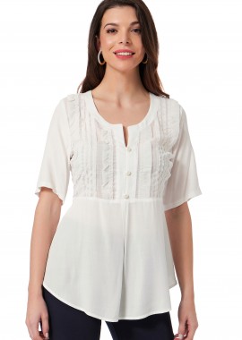 ΕΚΡΟΥ ΜΠΛΟΥΖΑ ΜΕ ΒΟΛΑΝ ΣΤΟ ΜΠΟΥΣΤΟ ΚΑΙ ΚΟΥΜΠΙΑ