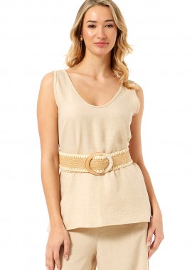 ΜΠΕΖ ΑΜΑΝΙΚΗ ΜΠΛΟΥΖΑ LINEN-LOOK