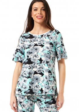 ΦΛΟΡΑΛ ΜΠΛΟΥΖΑ ΜΕ ΔΙΠΛΟ ΒΟΛΑΝ