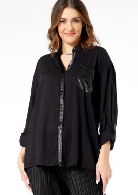 ΜΑΥΡΟ ΠΟΥΚΑΜΙΣΟ ΜΕ ΛΕΠΤΟΜΕΡΕΙΕΣ ΣΤΡΑΣ