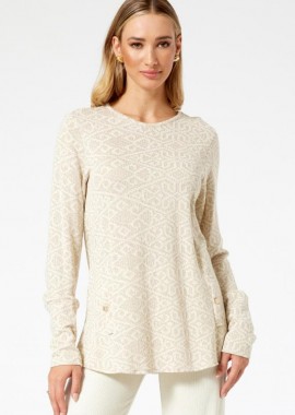 ΖΑΚΑΡ ΠΛΕΚΤΗ ΜΠΛΟΥΖΑ ΜΕ ΔΙΑΚΟΣΜΗΤΙΚΕΣ ΤΣΕΠΕΣ ΚΑΙ ΚΟΥΜΠΙΑ