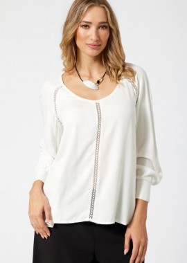 ΕΚΡΟΥ ΜΠΛΟΥΖΑ ΜΕ ΔΙΑΚΟΣΜΗΤΙΚΗ ΔΑΝΤΕΛΑ