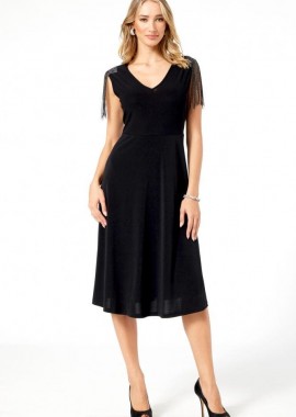 ΜΑΥΡΟ ΑΜΑΝΙΚΟ ΦΟΡΕΜΑ ΜΕ ΣΤΡΑΣ