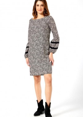 ΑΣΠΡΟΜΑΥΡΟ ΦΟΡΕΜΑ ΜΕ BALLOON ΜΑΝΙΚΙΑ