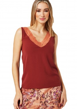 ΣΟΚΟΛΑ ΑΜΑΝΙΚΗ ΜΠΛΟΥΖΑ ΜΕ ΔΑΝΤΕΛΑ