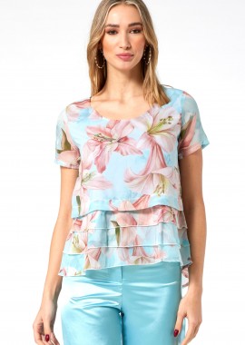 ΦΛΟΡΑΛ ΜΠΛΟΥΖΑ ΜΟΥΣΕΛΙΝΑ ΜΕ ΒΟΛΑΝ