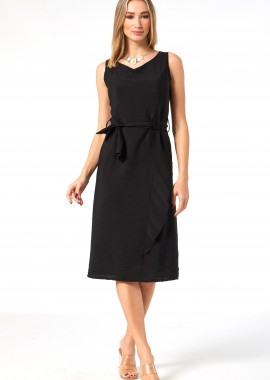 ΜΑΥΡΟ ΑΜΑΝΙΚΟ ΦΟΡΕΜΑ ΜΕ ΖΩΝΗ