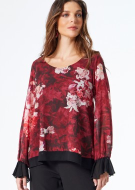 ΦΛΟΡΑΛ ΜΠΛΟΥΖΑ ΜΟΥΣΕΛΙΝΑ ΜΕ ΒΟΛΑΝ