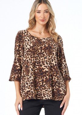 ΛΕΟΠΑΡ ΜΠΛΟΥΖΑ ΜΕ ΛΑΣΤΙΧΟ ΣΤΑ ΜΑΝΙΚΙΑ