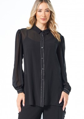 ΜΑΥΡΗ ΠΟΥΚΑΜΙΣΑ ΜΕ ΣΤΡΑΣ