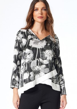 ΦΛΟΡΑΛ ΣΑΤΕΝ ΑΣΥΜΜΕΤΡΗ ΜΠΛΟΥΖΑ