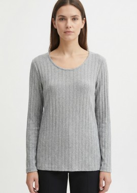 ΓΚΡΙ ΠΛΕΚΤΗ ΡΙΠ ΜΠΛΟΥΖΑ ΣΕ ΙΣΙΑ ΓΡΑΜΜΗ