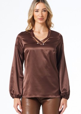 ΚΑΦΕ ΣΑΤΕΝ ΜΠΛΟΥΖΑ ΜΕ ΔΙΑΚΟΣΜΗΤΙΚΑ ΚΟΥΜΠΙΑ