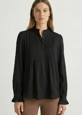 ΜΑΥΡΗ ΜΠΛΟΥΖΑ ΜΕ ΠΙΕΤΕΣ ΚΑΙ ΒΟΛΑΝ