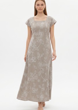 ΜΠΕΖ ΜΑΞΙ ΚΕΝΤΗΤΟ ΦΟΡΕΜΑ LINEN-LOOK