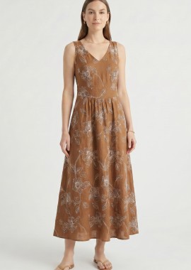 ΚΑΦΕ ΜΑΞΙ ΟΛΟΚΕΝΤΗΤΟ ΦΟΡΕΜΑ LINEN-LOOK