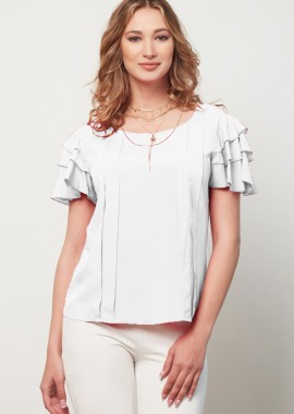 ΕΚΡΟΥ ΜΠΛΟΥΖΑ ΜΕ ΒΟΛΑΝ ΚΑΙ ΠΙΕΤΕΣ