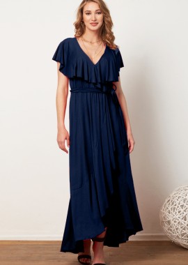 ΜΠΛΕ ΜΑΞΙ ΦΟΡΕΜΑ ΑΣΥΜΕΤΡΟ ΜΕ ΒΟΛΑΝ