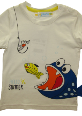 BOY ZONE ΠΑΙΔΙΚΟ T-SHIRT 1222 - λευκό ΛΕΥΚΟ