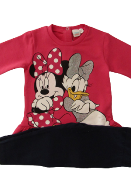 ©DISNEY ΠΑΙΔΙΚΟ ΣΕΤ MINNIE DAISY ΜΕ ΚΟΛΑΝ 1294 – φούξια ΦΟΥΞΙΑ