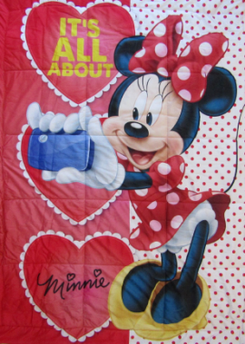 ©DISNEY - ©DISNEY ΠΑΙΔΙΚΟ ΠΑΠΛΩΜΑ MINNIE 137x112 1126 - κόκκινο