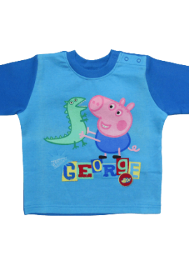 PEPPA PIG - PEPPA PIG ΠΑΙΔΙΚΗ ΜΠΛΟΥΖΑ GEORGE PIG 0281 - γαλάζιο ΓΑΛΑΖΙΟ