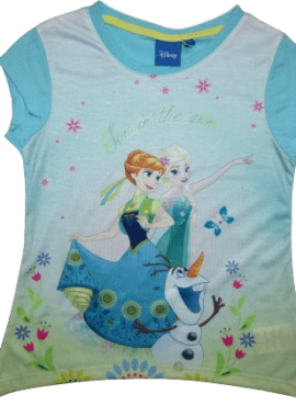 ©DISNEY - ©DISNEY ΠΑΙΔΙΚΟ T-SHIRT FROZEN 0533 - γαλάζιο ΓΑΛΑΖΙΟ