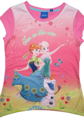 ©DISNEY - ©DISNEY ΠΑΙΔΙΚΟ T-SHIRT FROZEN 0534 – ροζ ΡΟΖ